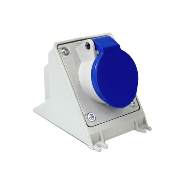 Tomada Sobrepor Newkon 3P+T 16A 200/250v 9H Azul IP44 N4009 - Steck