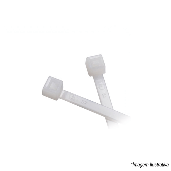 Encontraproduto.com.br - Abraçadeira Nylon Pacote com 100 Peças 3,7x15cm A-7015BR Fronte
