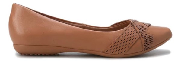 Encontraproduto.com.br - Sapatilha Feminina Bottero Bico Fino Couro Moda Confortavel