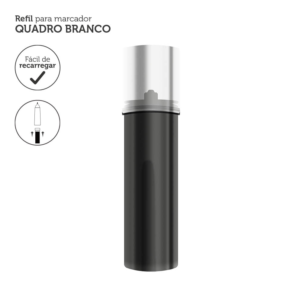 Refil Para Marcador de Quadro Branco 12 Unidades Preto Keep - MR006OUT [Reembalado]
