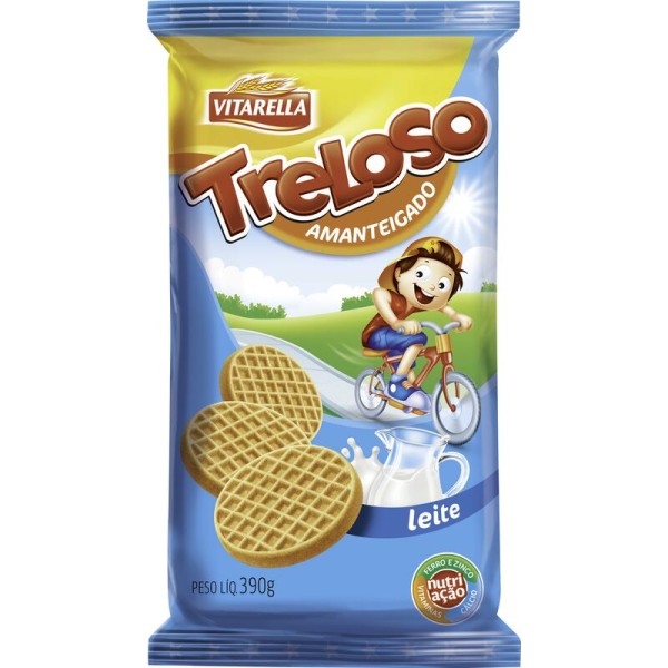 Encontraproduto.com.br - Biscoito VItarella Amanteigado Leite Pacote com 390g