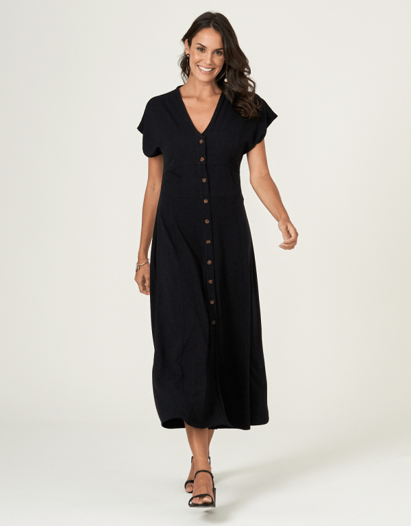 Encontraproduto.com.br - Vestido Analu New Longo zinzane preto