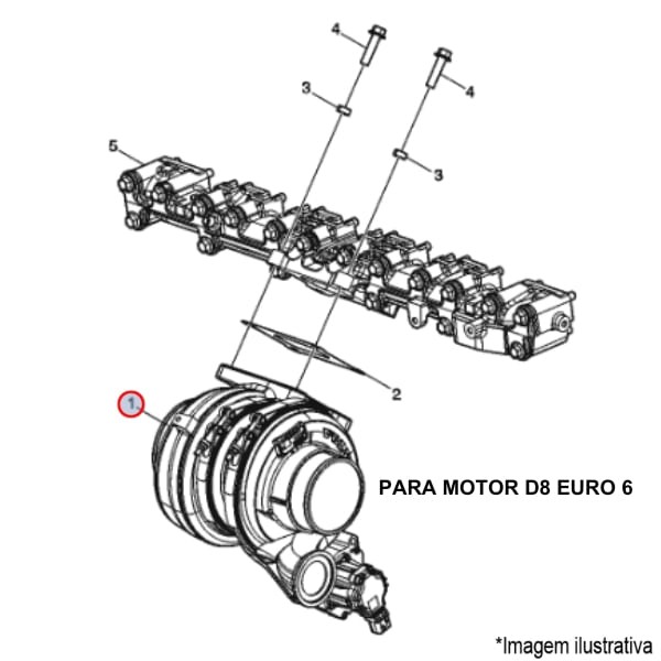 Encontraproduto.com.br - TURBOCOMPRESSOR CAMINHÃO VOLVO VM