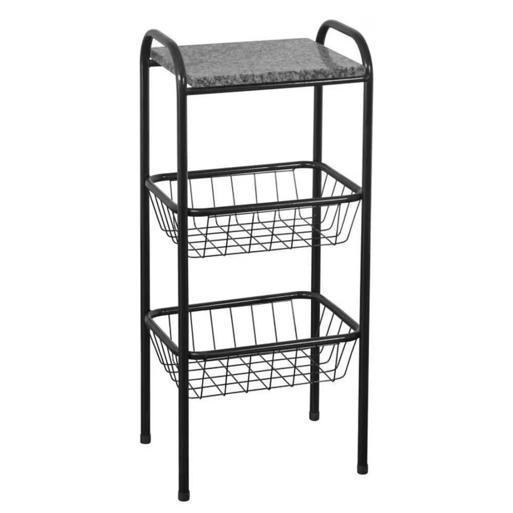 Fruteira Baby 3012 Pedra Granito Thais - Preto