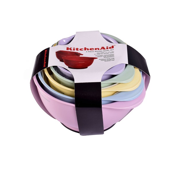 Encontraproduto.com.br - Conjunto de 5 Tigelas de Preparação Diversas Cores