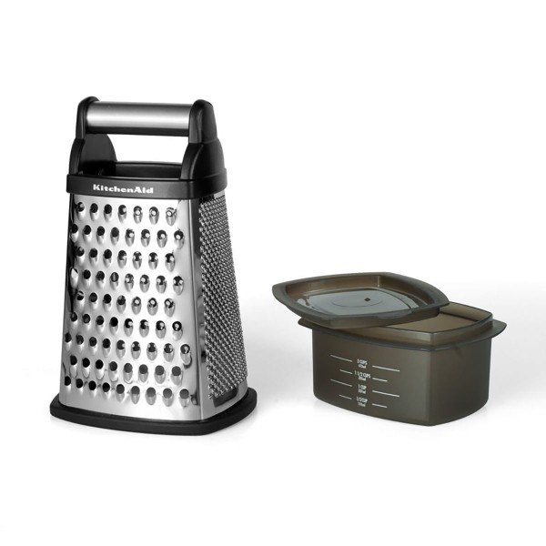 Encontraproduto.com.br - Ralador 4 faces Preto Com Pote