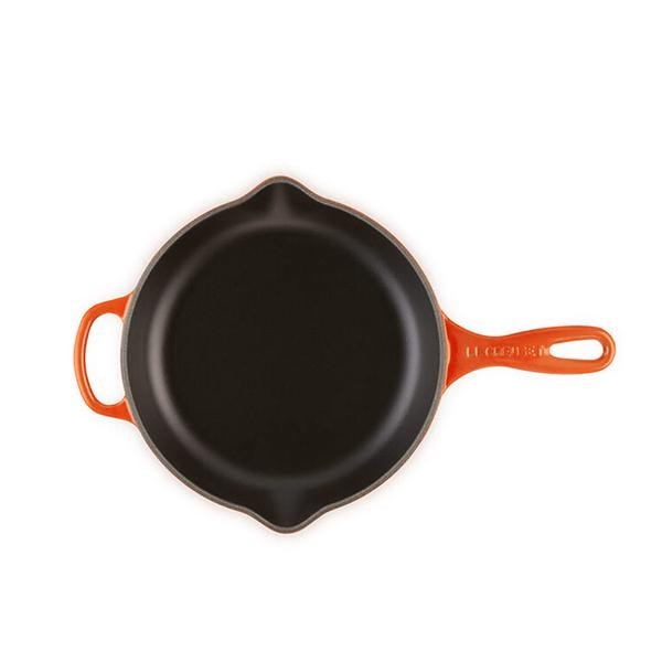 Encontraproduto.com.br - Skillet redonda com alça em ferro Le Creuset Signature 20cm laranja