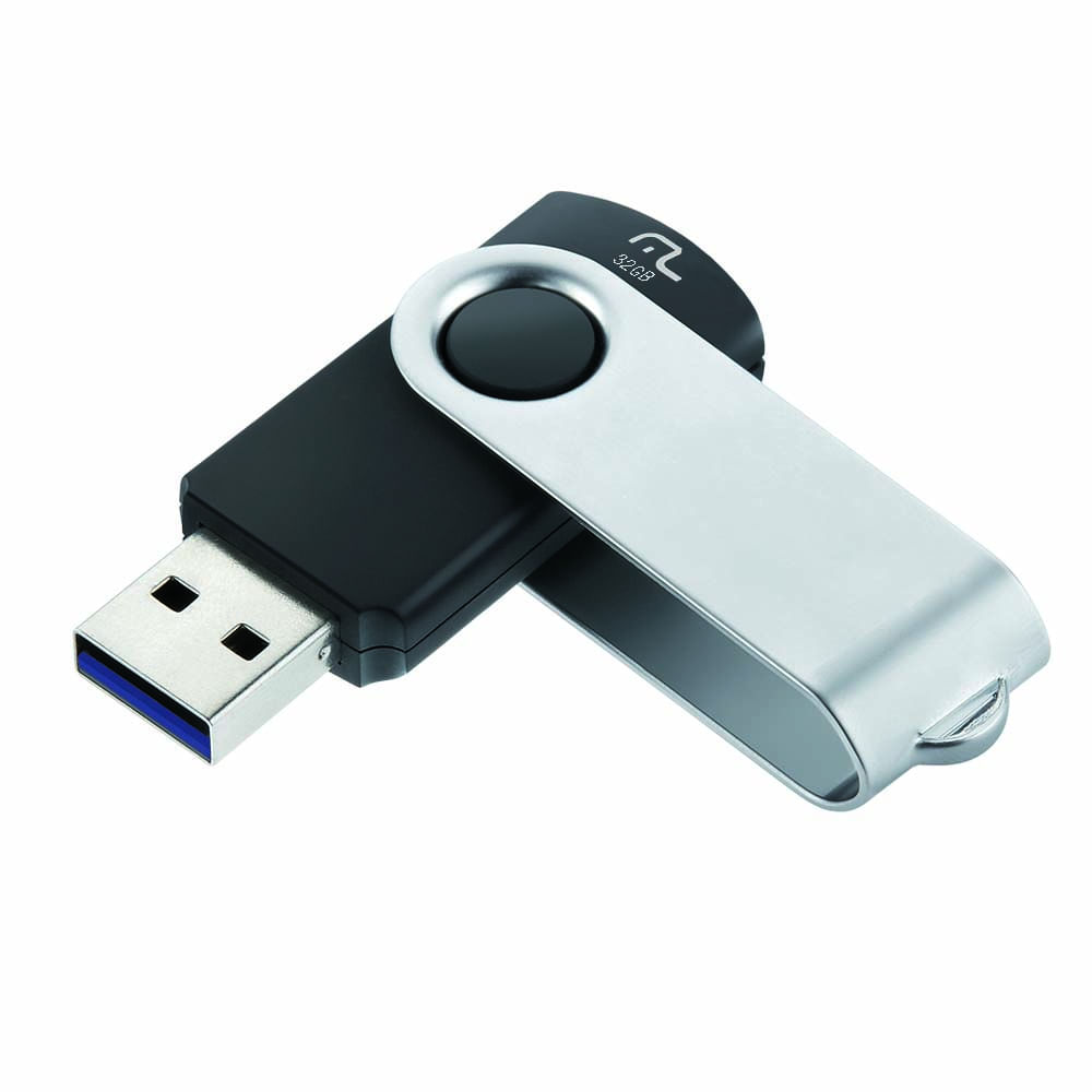 Pendrive Usb 3.0 Twist Preto 32GB Multi - PD989OUT [Reembalado]