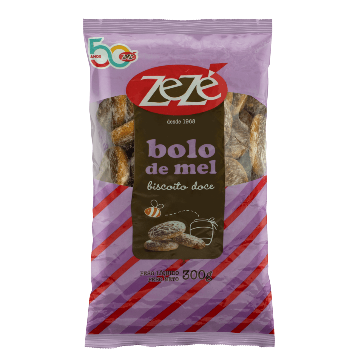 BISCOITO ZEZE 300GR BOLO DE MEL