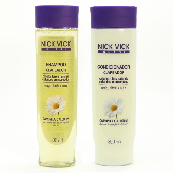 Encontraproduto.com.br - Kit Shampoo + Condicionador Nick & Vick Nutri-Hair Clareador