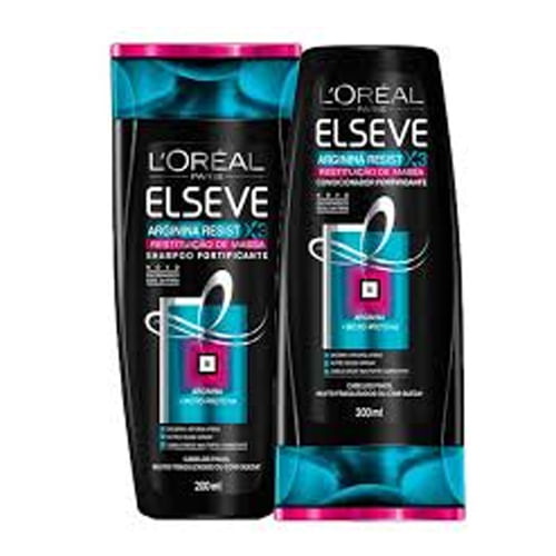 Kit Shampoo + Condicionador LOréal Paris Elseve Arginina Resistituição de Massa