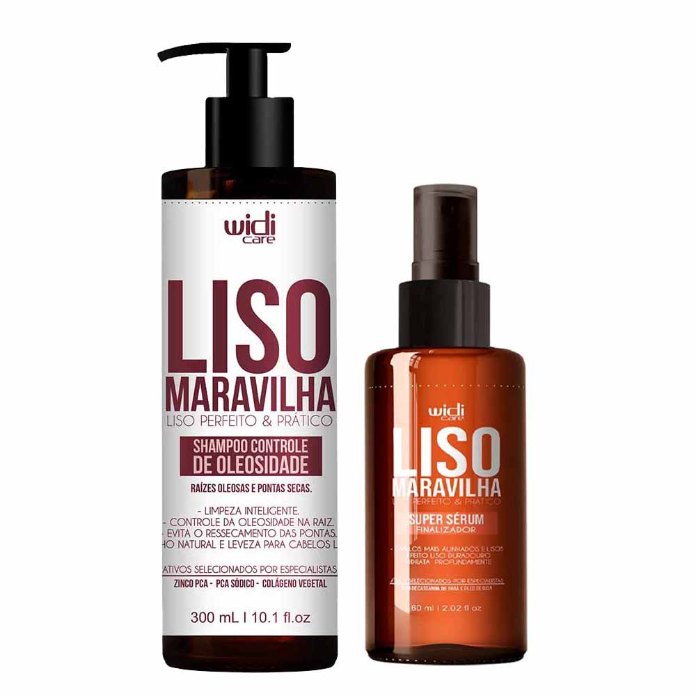 Widi Care Liso Maravilha Kit - Controle de Oleosidade Shampoo + Sérum
