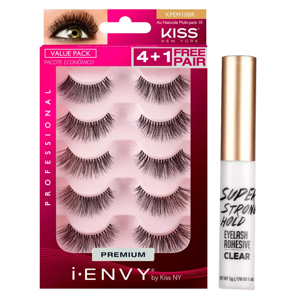 First Kiss I-Envy Multi-Pack Kit - Cola para Cílios + Cílios Postiços