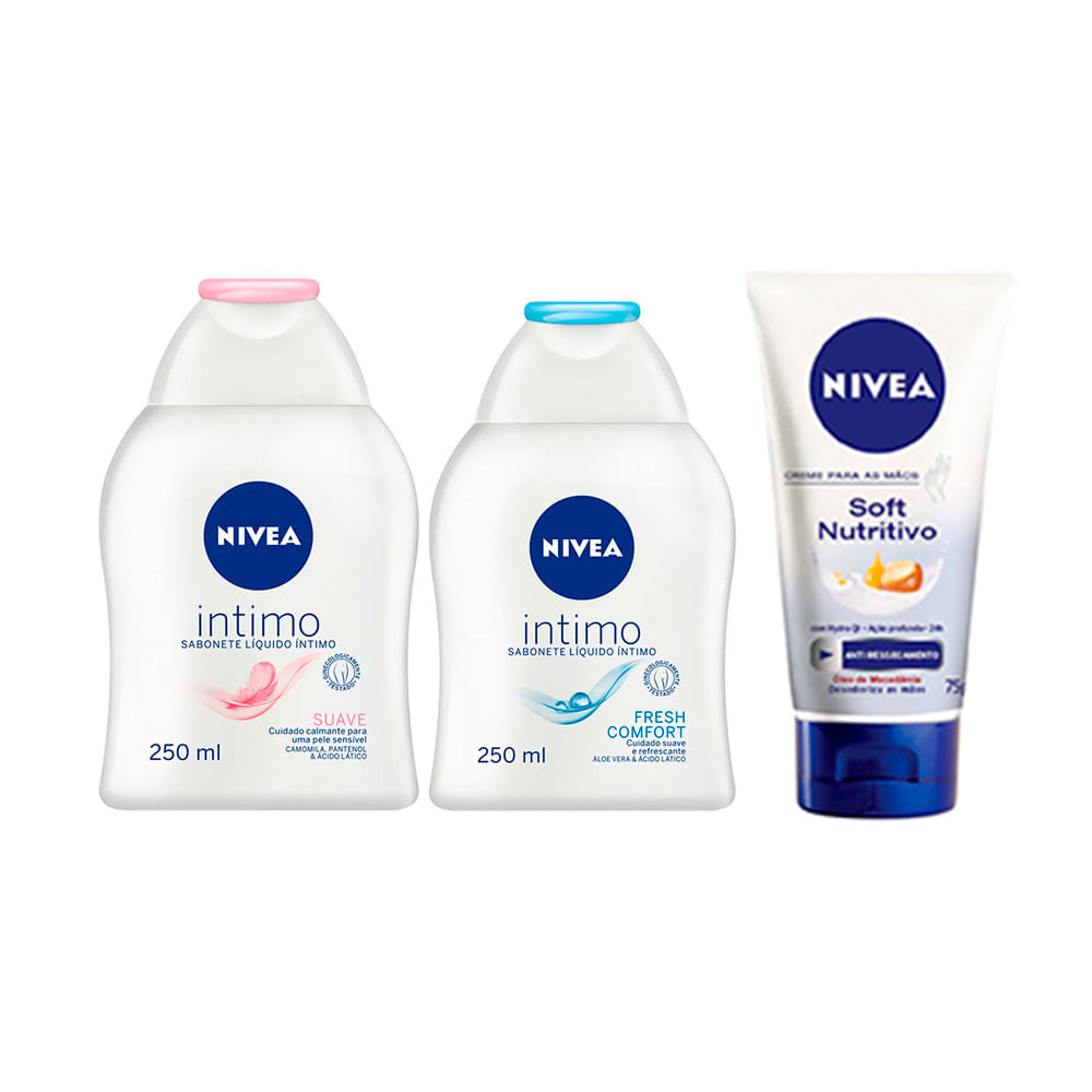 NIVEA Cuidados íntimos e com as mãos Kit – Sabonete íntimo + Hidratante para as mãos