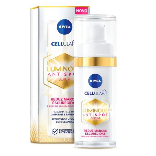 Encontraproduto.com.br - NIVEA Cellullar Luminous 630 Kit - Sérum Clareador + Fluido Facial