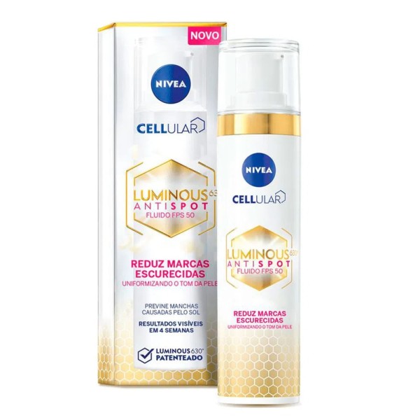 Encontraproduto.com.br - NIVEA Cellullar Luminous 630 Kit - Sérum Clareador + Fluido Facial