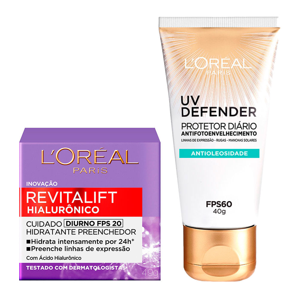 LOréal Paris Kit - Creme Diurno + Protetor Solar FPS60