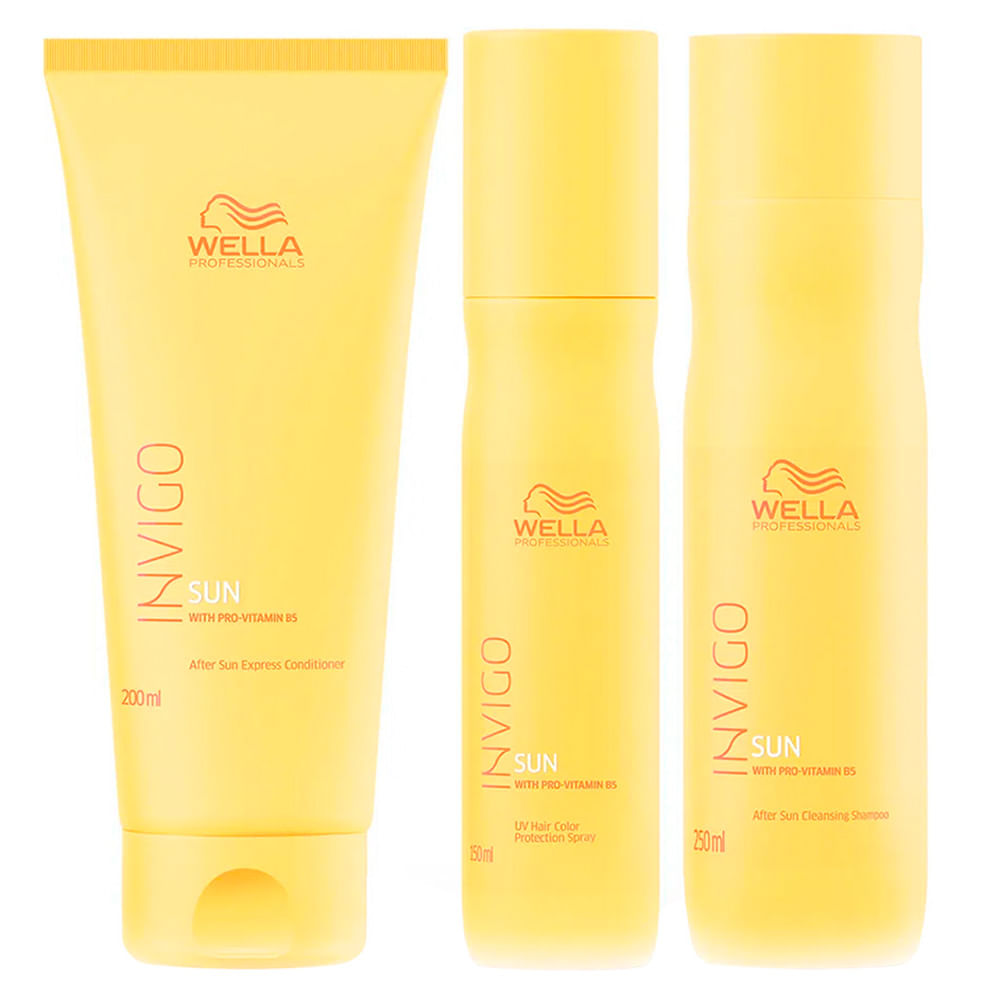 Wella Professionals Invigo Sun Kit - Shampoo + Condicionador + Leave In
