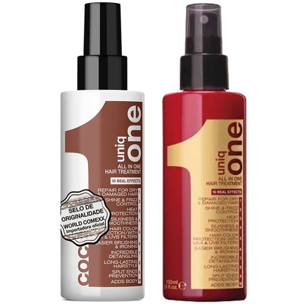 Encontraproduto.com.br - Revlon Professional Uniq One Kit - Leave-in All In One  + Máscara Coconut