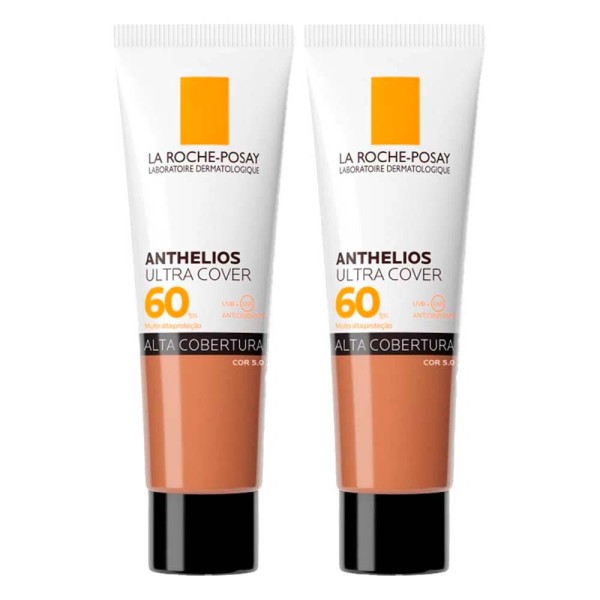 La Roche-Posay Anthelios Ultra Cover Kit com 2 Unidades – Protetor Solar Facial Com Cor FPS60 5.0 – 30g