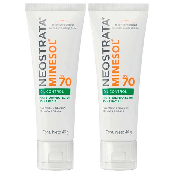 Encontraproduto.com.br - Neostrata Minesol Oil Control Kit com 2 Unidades – Protetor Solar Facial FPS70 40g