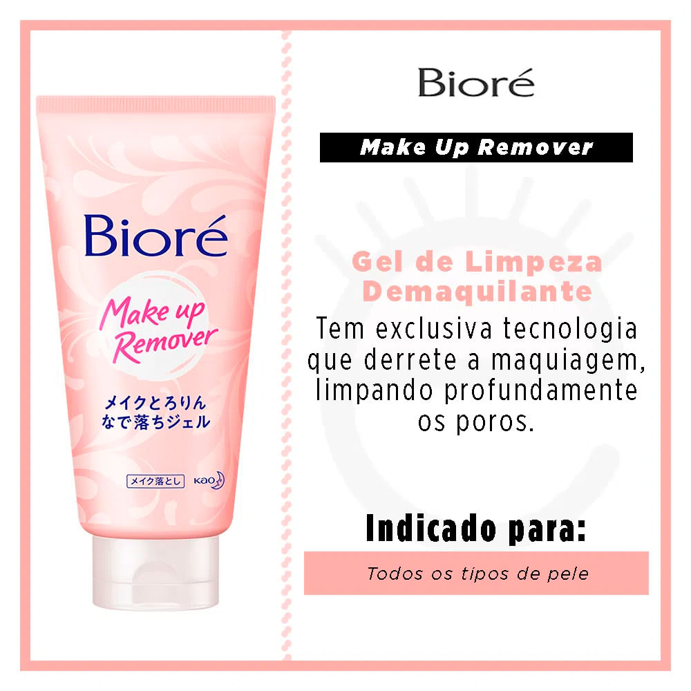 Encontraproduto.com.br - Bioré Make Up Remover Kit – Demaquilante Facial Sérum de Limpeza 230ml + Gel Demaquilante Facial 170g