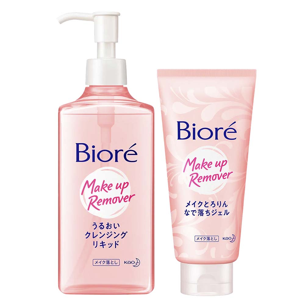 Encontraproduto.com.br - Bioré Make Up Remover Kit – Demaquilante Facial Sérum de Limpeza 230ml + Gel Demaquilante Facial 170g