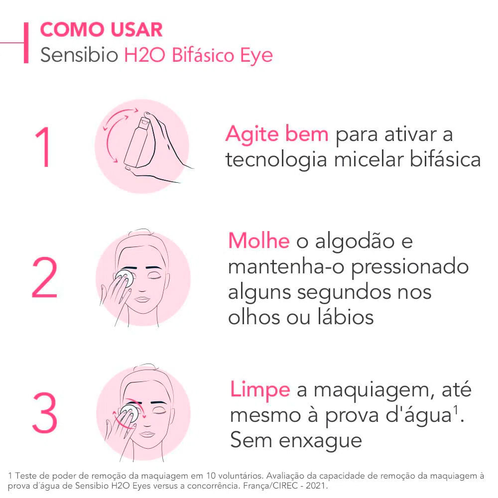 Encontraproduto.com.br - Bioderma Kit – Água Micelar Bifásica para Olhos e Lábios Sensibio H2O Eye 125ml + Água Micelar Calmante Sensibio H2O Solution Micellaire 250ml