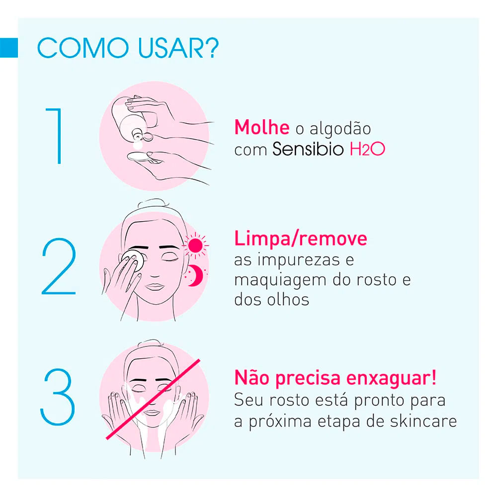 Encontraproduto.com.br - Bioderma Kit – Água Micelar Bifásica para Olhos e Lábios Sensibio H2O Eye 125ml + Água Micelar Calmante Sensibio H2O Solution Micellaire 250ml