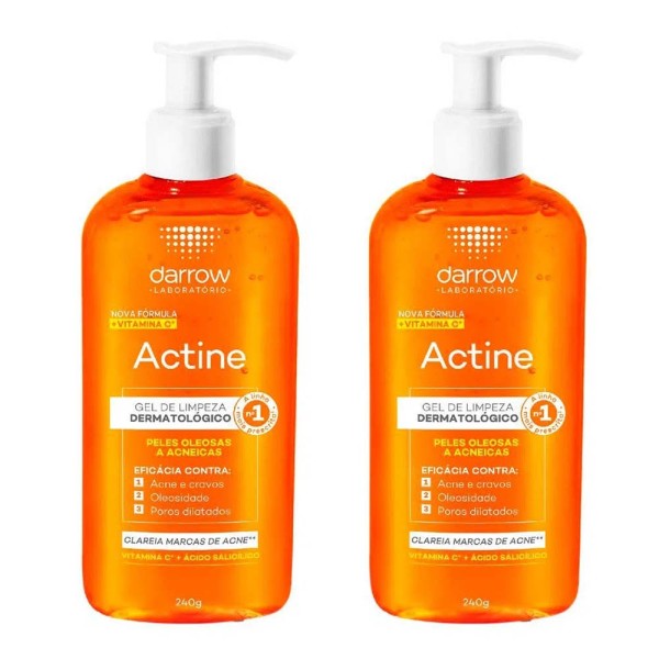 Encontraproduto.com.br - Darrow Actine Vitamina C Kit com 2 unidades - Gel de Limpeza