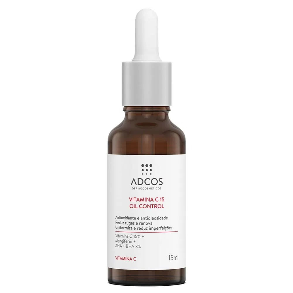 Encontraproduto.com.br - Adcos Dermocosméticos Kit - Sérum Facial + Protetor Solar Antioleosidade Stick com Cor Peach