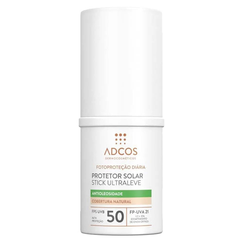Encontraproduto.com.br - Adcos Dermocosméticos Kit - Sérum Facial + Protetor Solar Antioleosidade Stick com Cor Peach