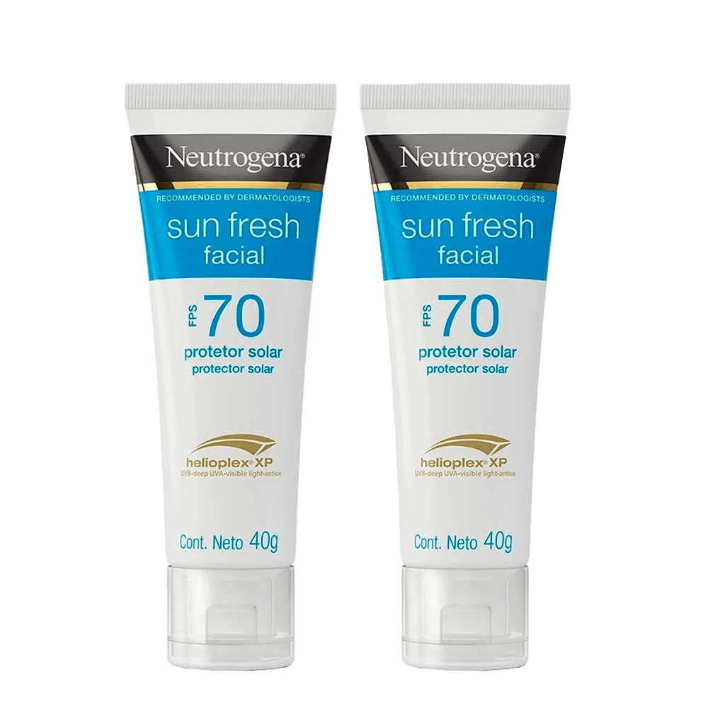 Neutrogena Protetor Solar Facial Sun Fresh FPS 70 Kit – 2 Unidades