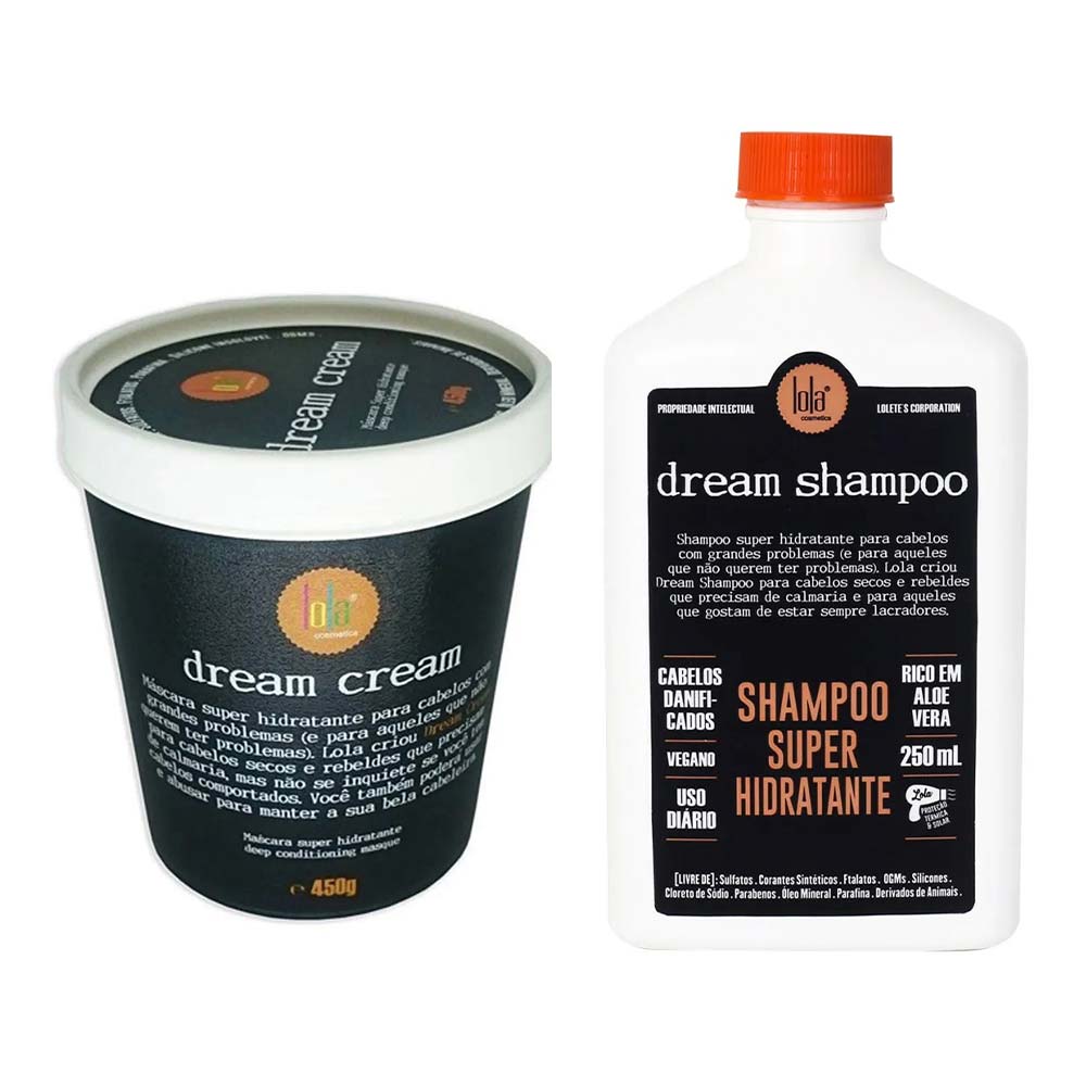 Lola Cosmetics Dream Cream Kit  –  Shampoo + Máscara Capilar