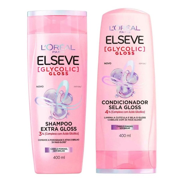 Encontraproduto.com.br - Elseve Glycolic Gloss Kit – Shampoo + Condicionador