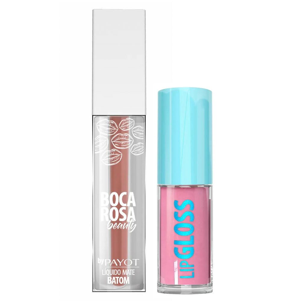 Boca Rosa By Payot Kit - Batom Líquido + Gloss Labial