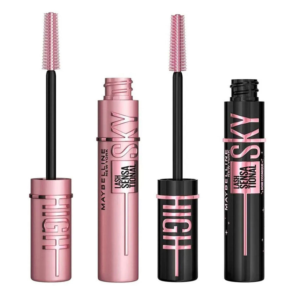 Maybelline NY Lash Sensational Sky High Kit - Máscara de Cílios Lavável + Máscara de Cílios Cosmic Black Lavável