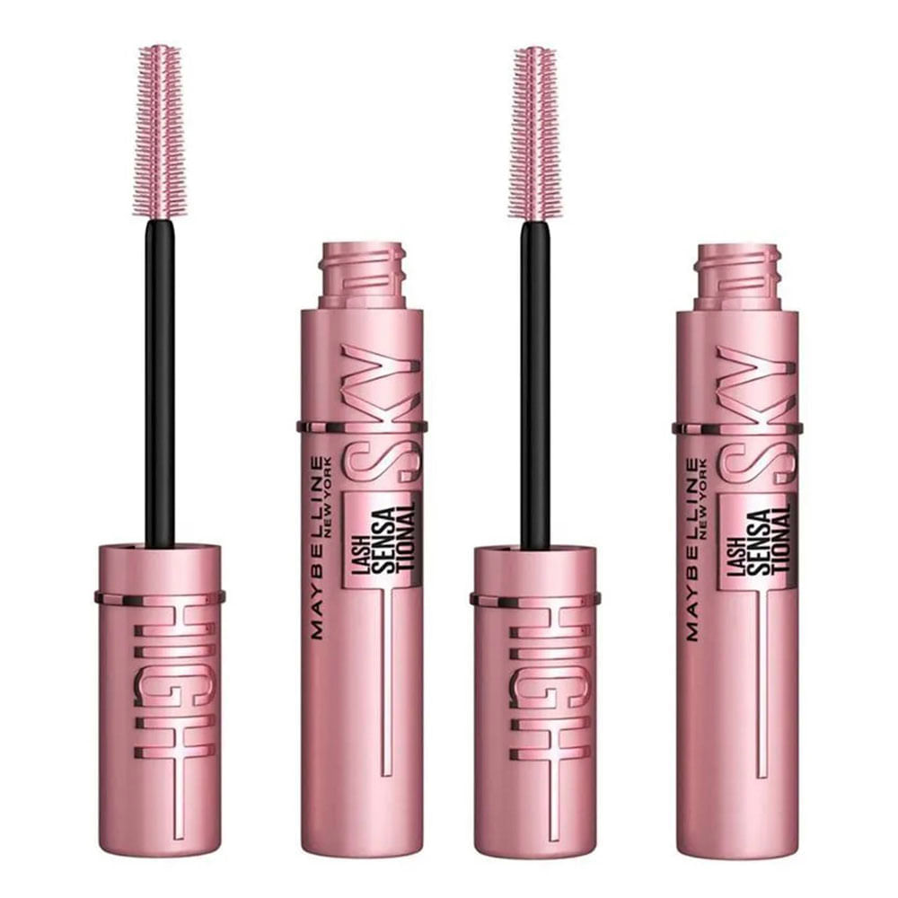 Maybelline NY Lash Sensational Sky High Máscara de Cílios Lavável Kit com 2 unidades