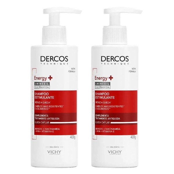 Encontraproduto.com.br - Vichy Dercos Energy+ Shampoo Estimulante Kit com 2 unidades