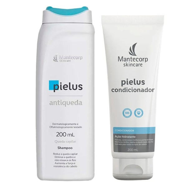 Encontraproduto.com.br - Mantecorp Pielus Kit - Shampoo - Condicionador Para Todos os Tipos de Cabelos