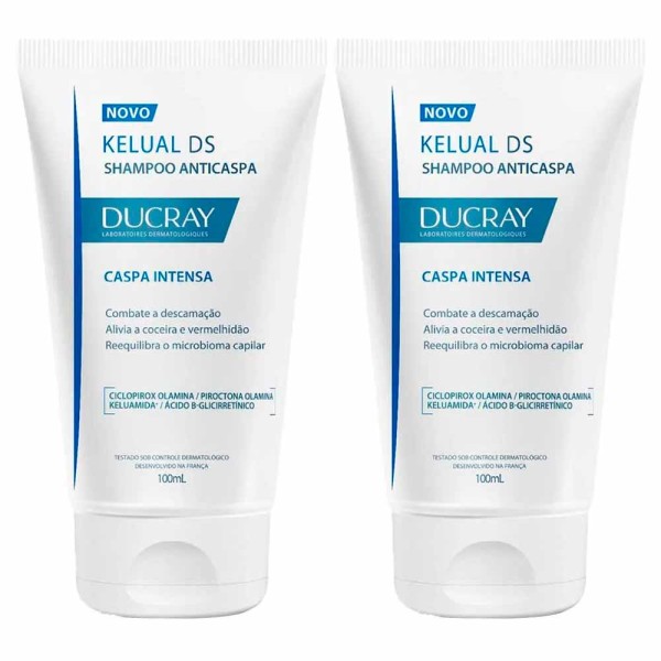 Encontraproduto.com.br - Ducray Kelual DS Shampoo Anticaspa Kit com 2 Unidades