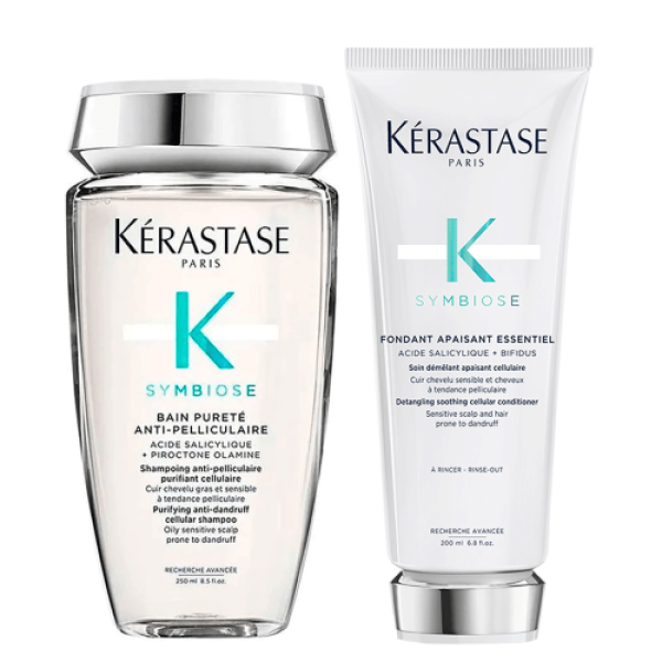 Encontraproduto.com.br - Kérastase Symbiose Kit - Shampoo Anticaspa + Condicionador