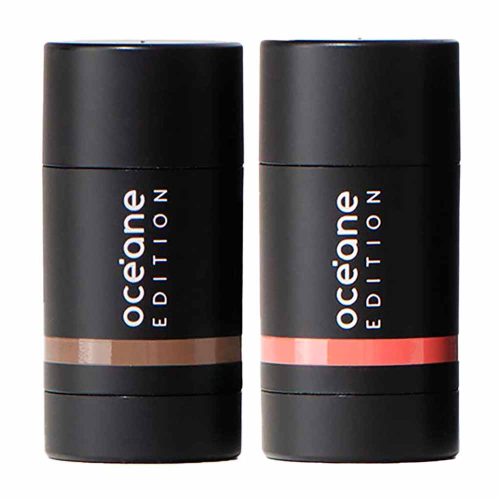 Océane Edition Mini Kit – Contorno Marrom Médio + Blush Coral