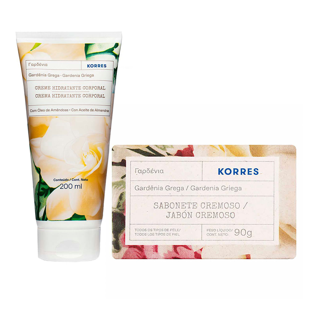 Korres Gardênia Grega Kit – Hidratante + Sabonete em Barra