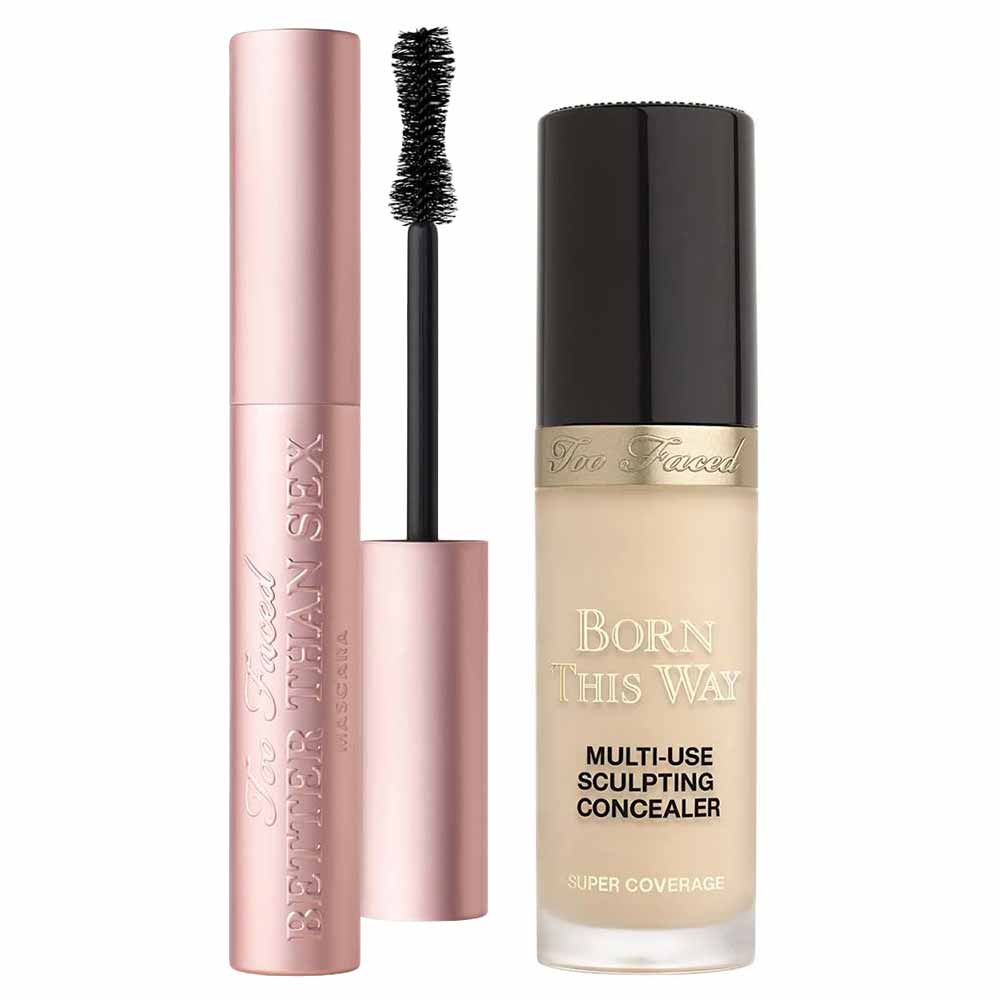 Too Faced Kit - Máscara de Cílios + Corretivo Líquido Nude