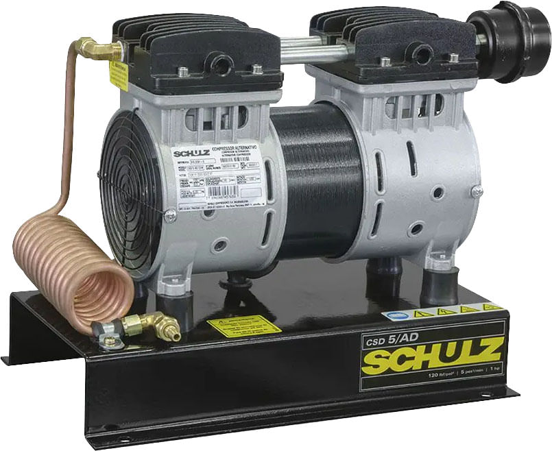 Encontraproduto.com.br - Compressor de ar direto com serpentina CSD-5/AD 1 (hp) 220 V~ SCHULZ