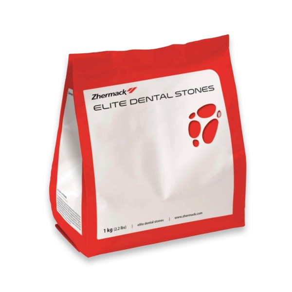 Encontraproduto.com.br - Gesso Pedra Especial Elite Rock tipo IV Brown com 1Kg - Zhermack
