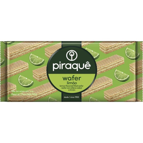 Encontraproduto.com.br - Biscoito Wafer Piraquê Limão Pacote com 160g