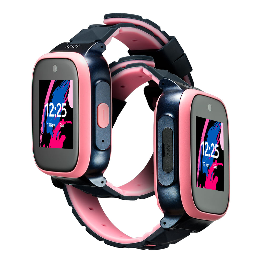 KidWatch Infantil Multilaser 4G + Wi-Fi com Chamada por voz e vídeo + Controle Parental + Localização GPS - Rosa - P9201OUT [Reembalado]
