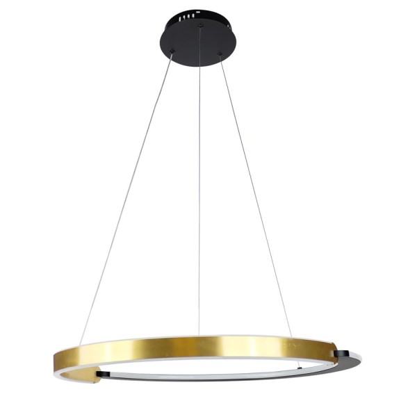 Encontraproduto.com.br - Pendente Led Circular Db024Bz 3 Em 1 Dourado  Versatilidade E Elegância Com Iluminação Ajustável Para Ambientes Sofisticados Fortec